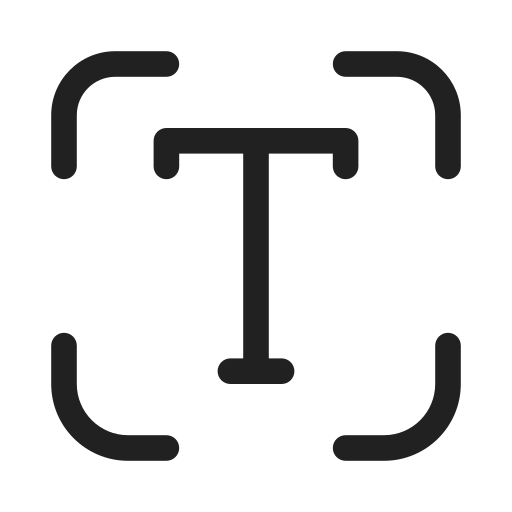 Ic, fluent, scan, type, regular icon