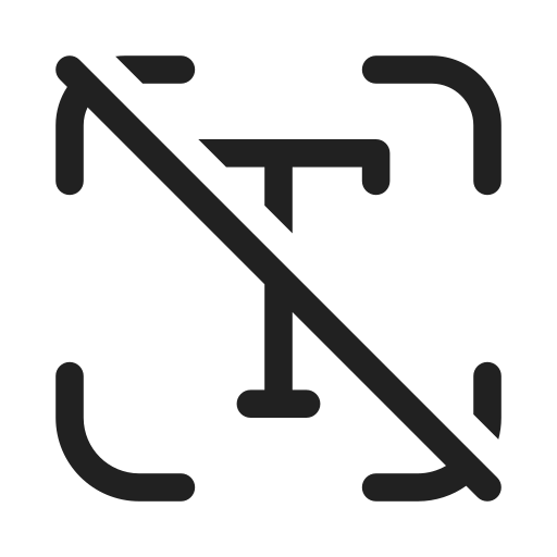 Ic, fluent, scan, type, off, regular icon