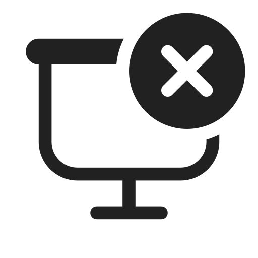 Ic, fluent, projection, screen, dismiss, regular icon