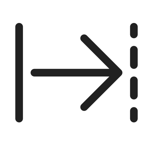 Ic, fluent, padding, right, regular icon