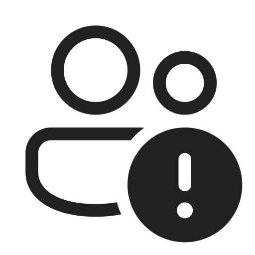 Ic, fluent, people, error, regular icon