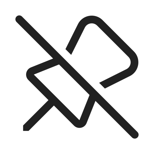 Ic, fluent, pin, off, regular icon
