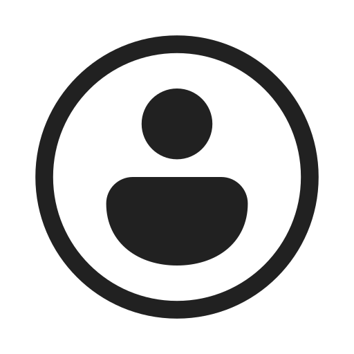 Ic, fluent, person, circle, regular icon