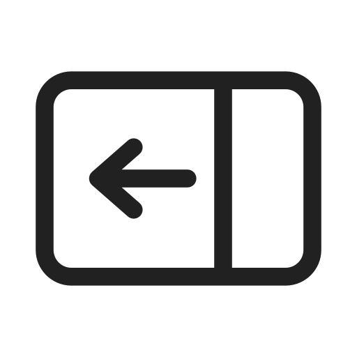 Ic, fluent, panel, right, expand, regular icon
