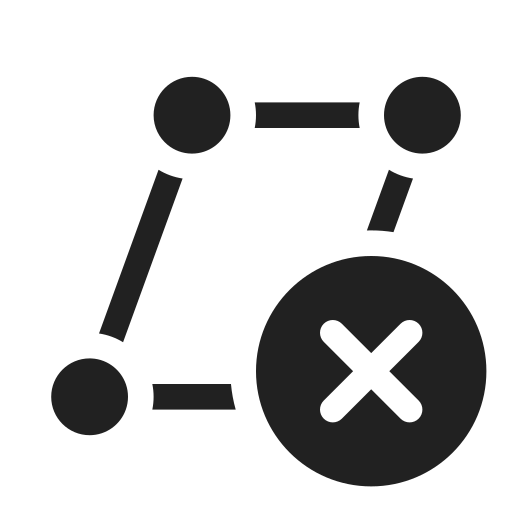 Ic, fluent, select, object, skew, dismiss, regular icon