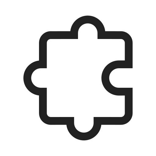 Ic, fluent, puzzle, piece, regular icon