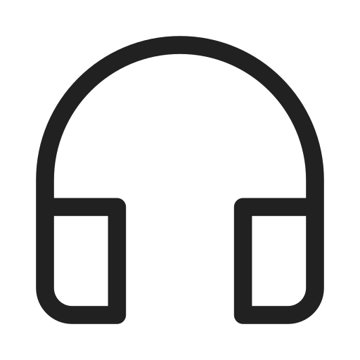 Ic, fluent, headphones, regular icon