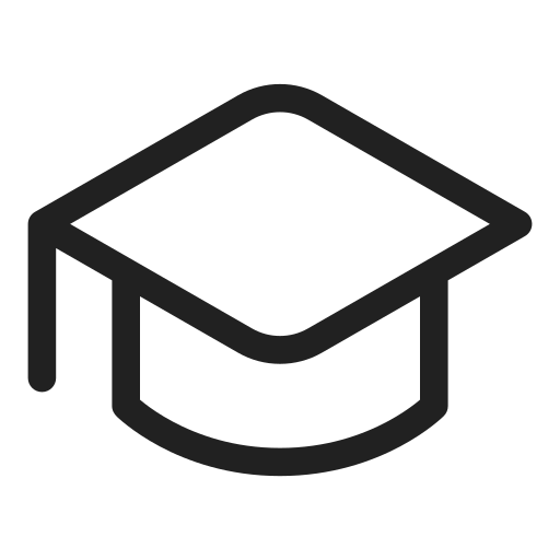 Ic, fluent, hat, graduation, regular icon