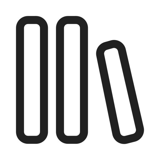 Ic, fluent, library, regular icon