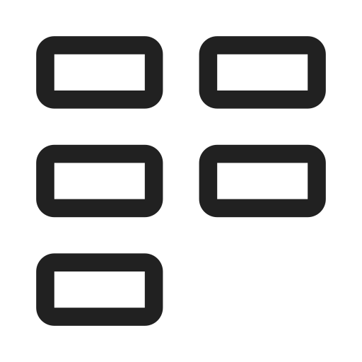 Ic, fluent, grid, kanban, regular icon
