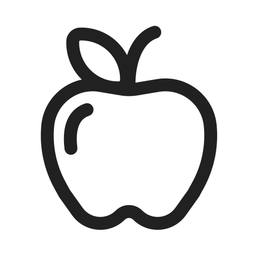 Ic, fluent, food, apple, regular icon