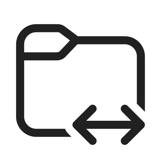 Ic, fluent, folder, swap, regular icon