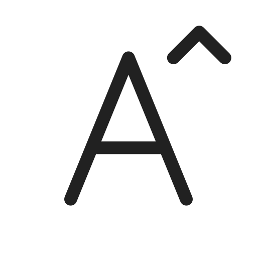 Ic, fluent, font, increase, regular icon
