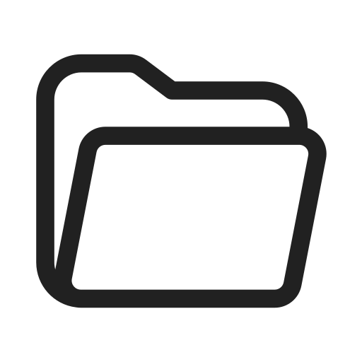 Ic, fluent, folder, open, regular icon