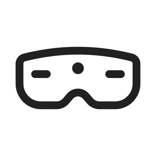 Ic, fluent, headset, vr, regular icon