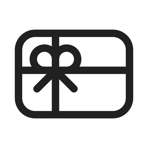 Ic, fluent, gift, card, regular icon