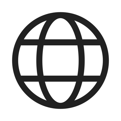 Ic, fluent, globe, regular icon