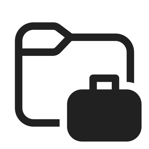 Ic, fluent, folder, briefcase, regular icon
