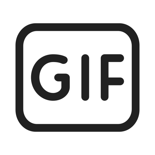 Ic, fluent, gif, regular icon