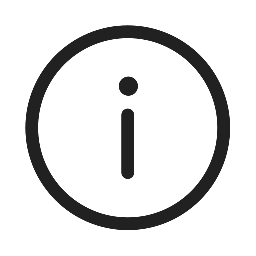 Ic, fluent, info, regular icon