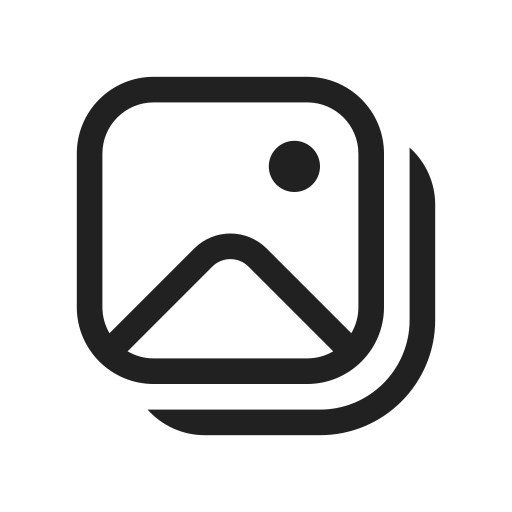 Ic, fluent, image, multiple, regular icon