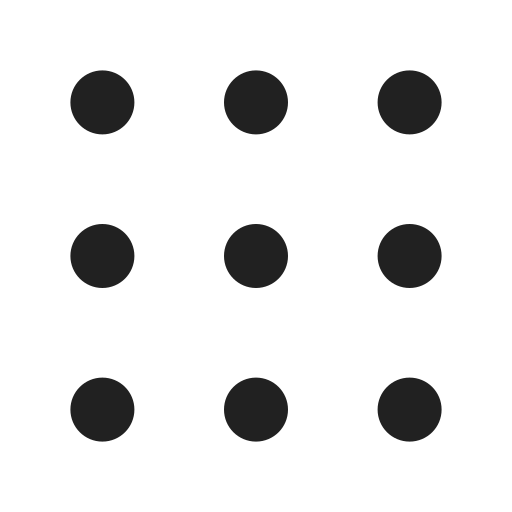 Ic, fluent, grid, dots, regular icon