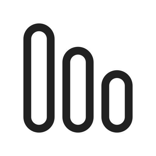 Ic, fluent, data, bar, vertical, regular icon
