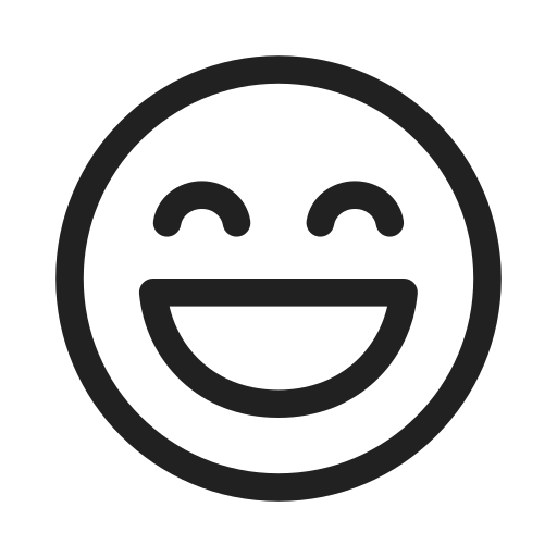 Ic, fluent, emoji, laugh, regular icon