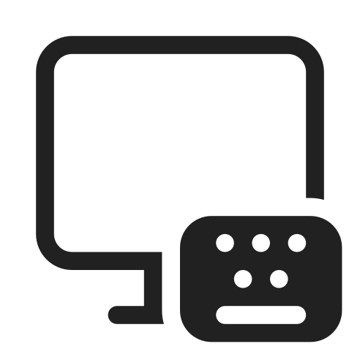 Ic, fluent, desktop, keyboard, regular icon