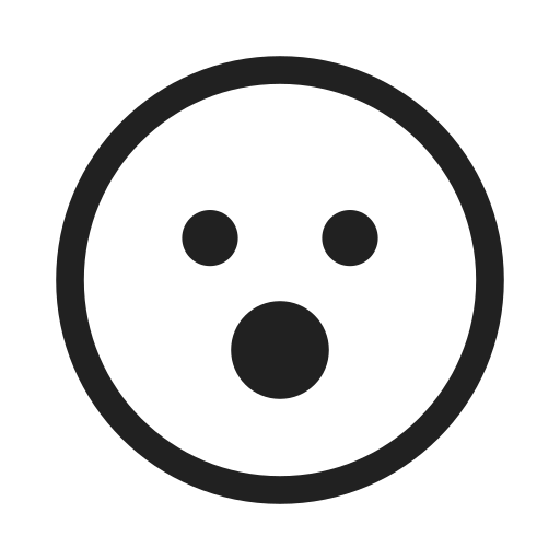Ic, fluent, emoji, surprise, regular icon