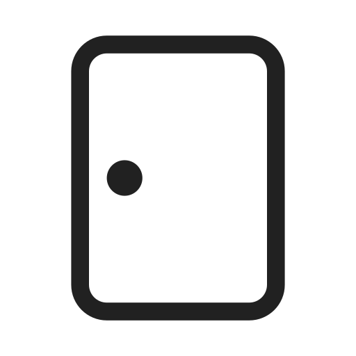 Ic, fluent, door, regular icon