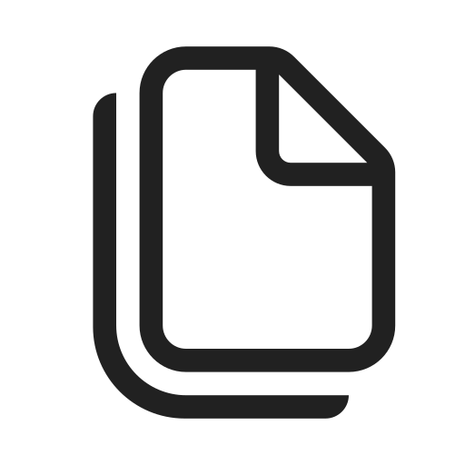 Ic, fluent, document, copy, regular icon
