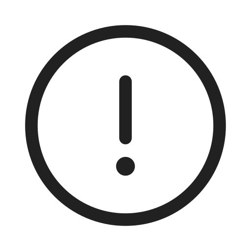 Ic, fluent, error, circle, regular icon