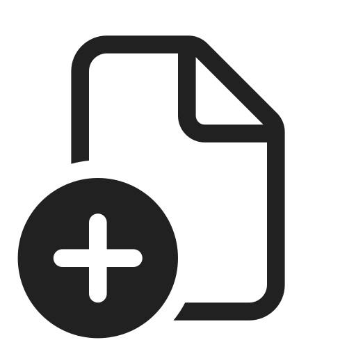 Ic, fluent, document, add, regular icon