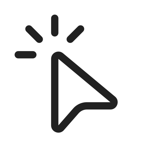 Ic, fluent, cursor, click, regular icon