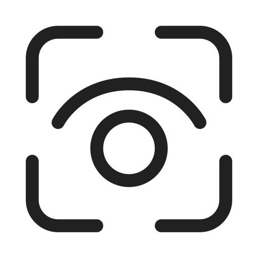 Ic, fluent, eye, tracking, on, regular icon
