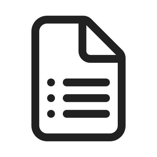 Ic, fluent, document, bullet, list, regular icon