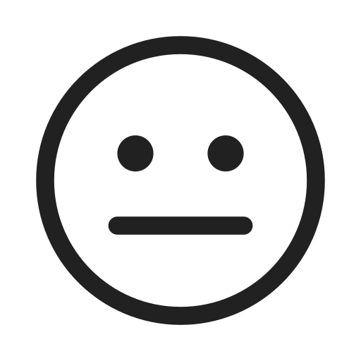 Ic, fluent, emoji, meh, regular icon