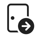 Ic,Fluent,Door,Arrow,Right,Regular