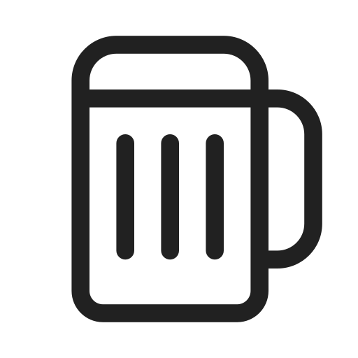 Ic, fluent, drink, beer, regular icon