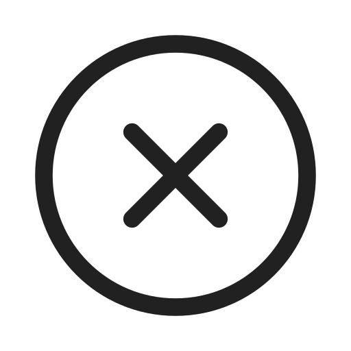 Ic, fluent, dismiss, circle, regular icon