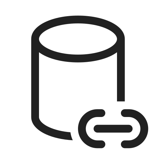 Ic, fluent, database, link, regular icon