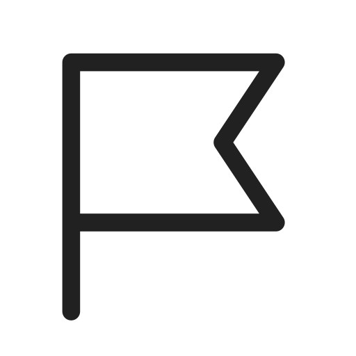 Ic, fluent, flag, regular icon