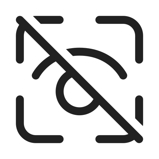 Ic, fluent, eye, tracking, off, regular icon