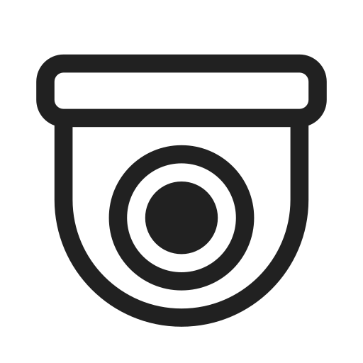 Ic, fluent, camera, dome, regular icon
