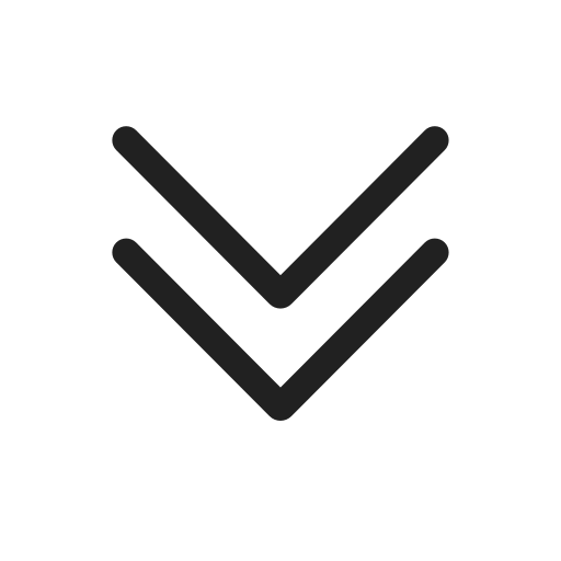 Ic, fluent, chevron, double, down, regular icon