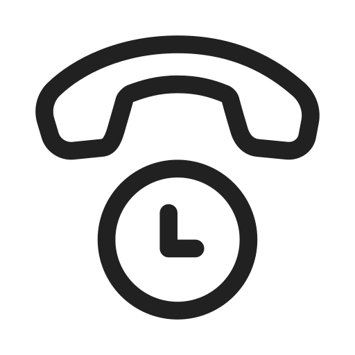 Ic, fluent, call, missed, regular icon