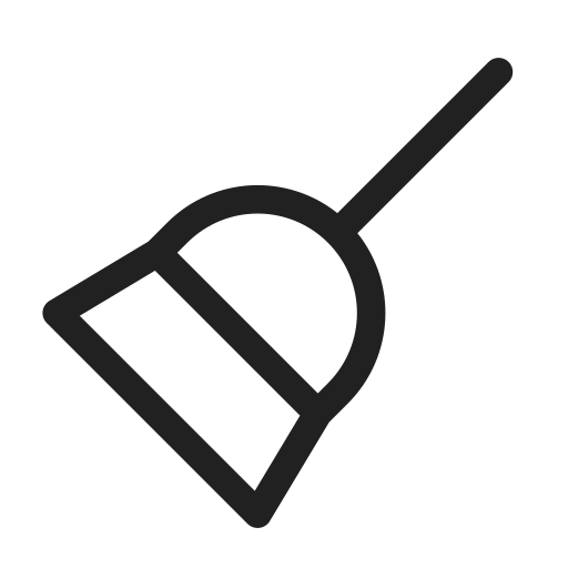 Ic, fluent, broom, regular icon