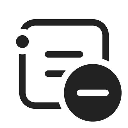 Ic, fluent, channel, subtract, regular icon