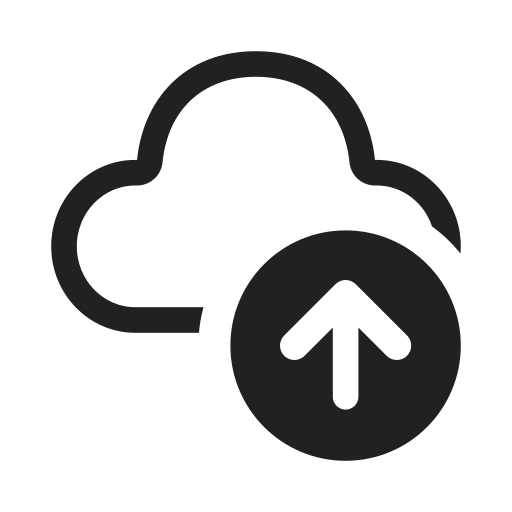 Ic, fluent, cloud, arrow, up, regular icon